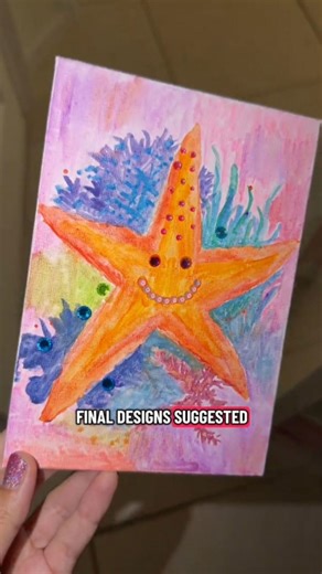 DIY rhinestone canvas art under 10 dollars