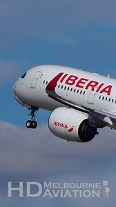 🇪🇸✈️ Iberia Airbus A350 Takeoff from Madrid Airport 🇪🇸✈️ 🌍 Follow for more aviation videos from around the world 🌍 @barajasairport @iberia #planespotting #aviationlovers #aviation #aviationphotography #iberia #a350 #airbus | HD Melbourne Aviation