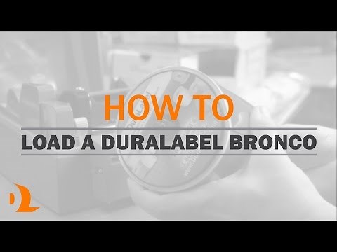 Loading Supply in the DuraLabel Bronco