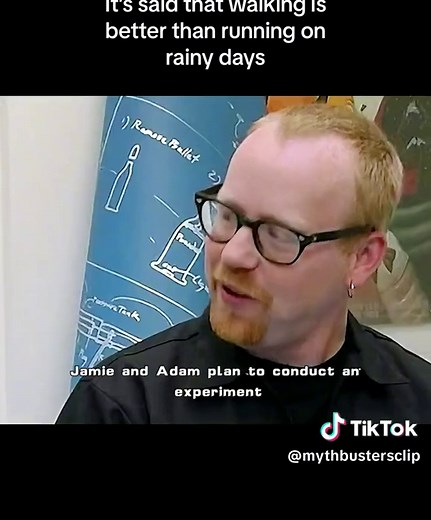Walking vs. Running in the Rain: Mythbusters' Test Results