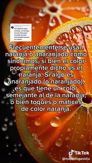 ¿Anaranjado o Naranja? La eterna duda sobre el color de la naranja