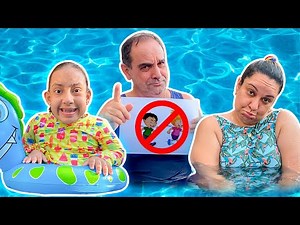 Regras de Segurança para Crianças na Piscina | MC Divertida Safety rules at the pool for kids
