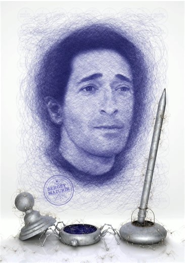 Drawing celebrities: Adrien Brody #art #drawing #shorts #adrienbrody #classicalmusic
