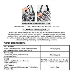 Sew Girl Whitstable Weekend Bag Pattern