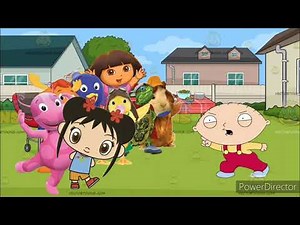 Stewie beats up Nick jr. characters/gets grounded