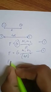 If the distance between two objects is increased by 4 time then... | Filo