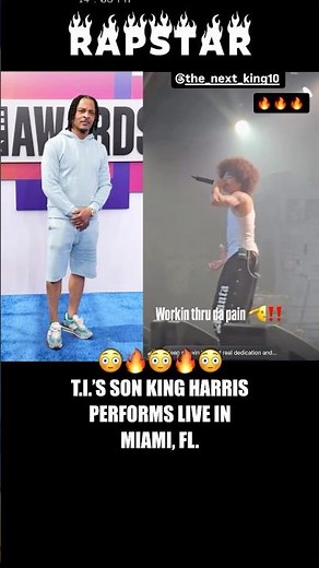 T.I.’s Son King Harris Performs Live In Miami, FL 👀🙏🏽💯 Thoughts?