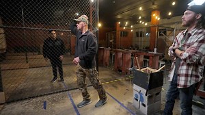 Professional axe-throwers tutor “Stone Cold” Steve Austin: A&E “Stone Cold” Takes on America