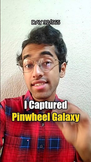 I Captured a Galaxy 21 Million Light Years Away 🤯 Pinwheel Galaxy Through My Telescope #astronomy