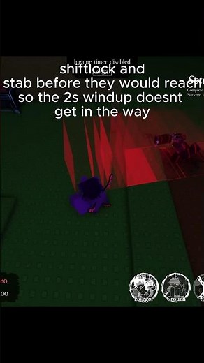 How to parry void rush and walkspeed as Two Time #forsaken #roblox #forsakenroblox #robloxforsaken