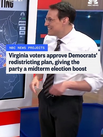 Virginia voters on Tuesday approved a Democratic redistricting plan that could allow the party to pick up as many as four new seats in the midterm elections, NBC News projects.
