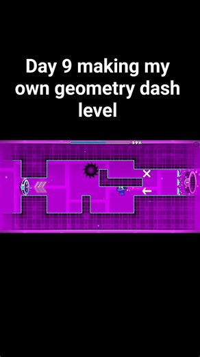 Day 9 making my own gd level #geometrydash #gd