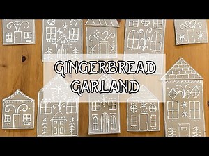 The Easiest Gingerbread House Garland Ever | No-Bake Christmas Decorations