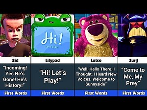All Toy Story Villains and Their First Words
