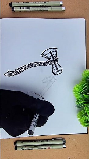 Thor’s Hammer and Stormbreaker Drawing Tutorial | Marvel Art for Beginners