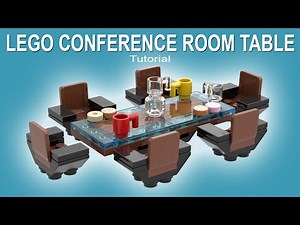 How To Build A LEGO Office Conference Room Table & Chairs | LEGO MOC | LEGO Tutorial