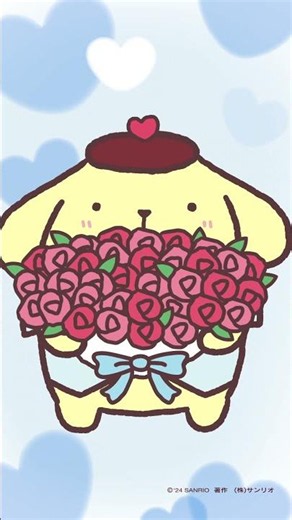 受け取ってくれるかな？ #ポムプリアニメ #ポムポムプリン #POMPOMPURIN #sanrio #ジューンブライド #犬のいる生活