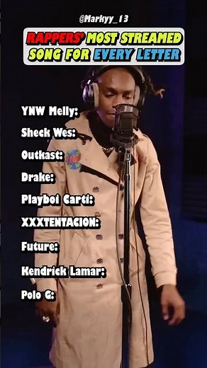 Rappers' BIGGEST Song For Letter M