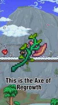 How To Craft One Of The Most Useful Item In Terraria - The Axe Of Regrowth Easy Guide Step By Step