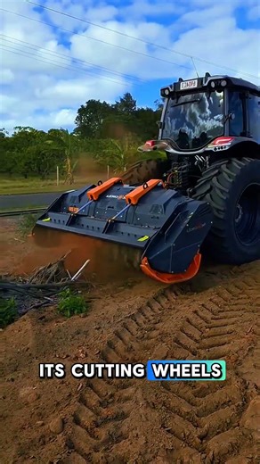 special machine for crushing tree stumps#feedshorts #machine #woodworking