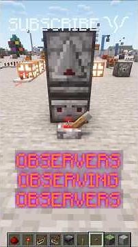 Use OBSERVERS to OBSERVE OBSERVERS for a FAST CLOCK! | Redstone with PsiVolt #minecraft #redstone