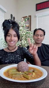 Ragi(finger millets)Sangati with okra pulusu #food #mukbang #eat #followme #foryoupage