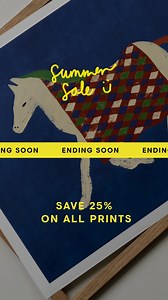 Sale Ends Soon! Shop The Poster Club Summer Sale before it's too late - Save 25% on all art prints, for a limited time only. | The Poster Club