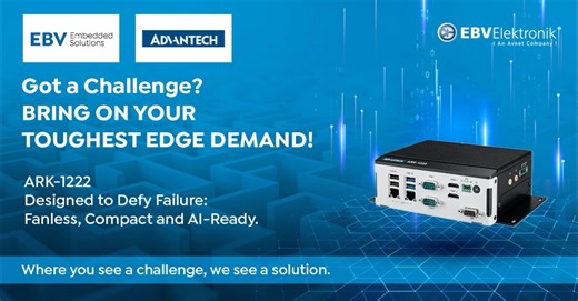 See how Advantech's ARK-1222 can take on your toughest challenges. 💪 ✅ 16GB DDR5 built-in memory ✅ Dual 4K HDMI display ✅ 8-bit programmable GPIO With flexible expansion and a wide range of I/O options, it’s ready to support automation, IoT gateways, and edge AI in demanding conditions. Discover how it can power your next project with EBV Embedded Solutions 👉 https://bit.ly/495tExu #IoT #EdgeComputing #EdgeAI | EBV Elektronik