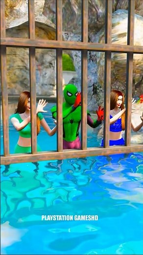 GTA V Hulk Saving Spider-Man and his Girlfriend EP- 055 #shorts #hulk #spiderman #viralshorts