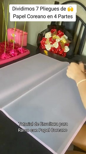 149K views · 2.9K reactions | Tutorial de envolver un Ramo con Papel...