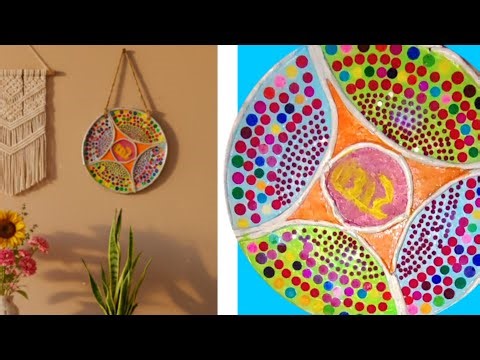 Waste cake cardboard craft diy|wall hanging decoration|handmade DIY craft