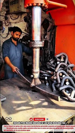 Hydraulic Press Machine Innovation for Leaf Spring Restoration Tool #innovation#Tools