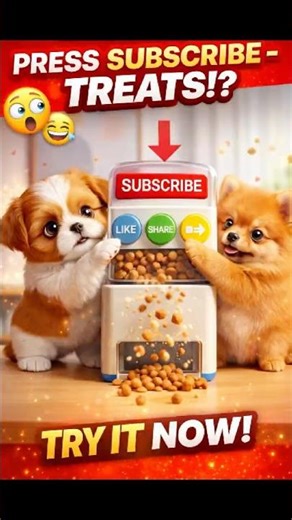 Subscribe… Puppies Get Treats 😳
