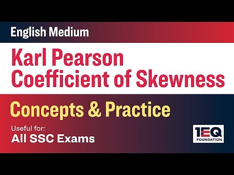 Karl Pearson Coefficient of Skewness | SSC CGL 2025 | Formula, Concept & Examples Simplified