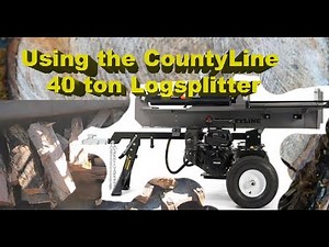 Using the CountyLine 40 Firewood Log Splitter