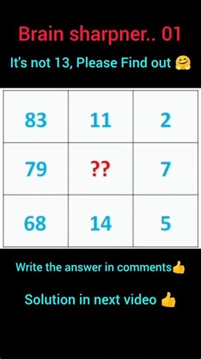 Sharpen your Brain.. 01.. find out solution 😄👍..