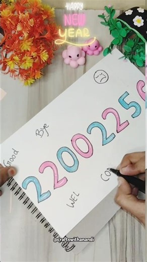 New year card 🎉🎊#viral #cards #diycrafts #shorts #newyear