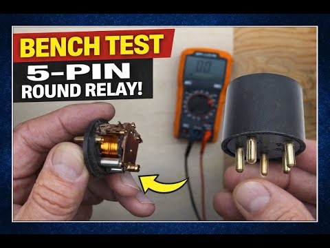 5‑Pin Relay Explained: Bench Test, Wiring, and What’s Inside