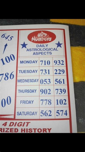 Lottery Sheets from the Streets 03/10/26