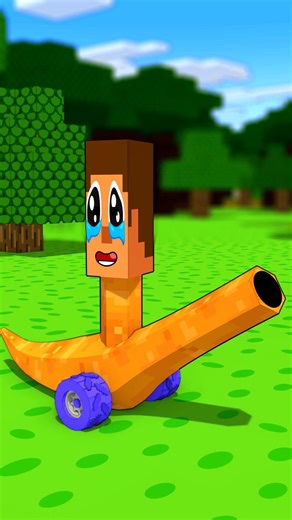 Steve Gun saves the Villager!? - Minecraft Animation #shorts #minecraft