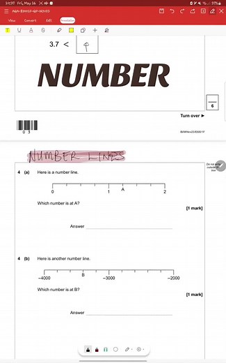 Understanding Number Line Scaling in Mathematics