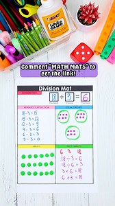 I love using Math Mats in my classroom for: ✨ counting ➕ addition ➖ subtraction ✖️ multiplication strategies 📊place value ⏰ telling time 🍰 fractions, and so much more! They’ve been a total game changer for making math hands-on and engaging for my students. Plus, they’re perfect for practicing two-digit addition with regrouping in a super fun way! Want to see for yourself? Comment “math mats” below to get it! #mathmats #placevalue #homeschoollife #MathTeacher #MathIsFun #HandsOnMath #MathActivi