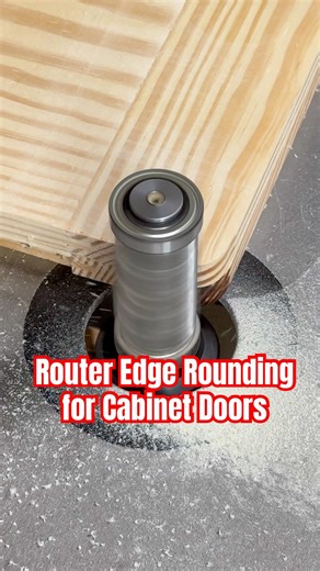 Round Over Cabinet Door with Router | Smooth Woodworking