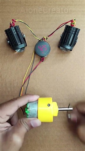 DIY Energy Generation Project Working Model Using N20 DC Geared Motor #shorts #motor #dcmotor