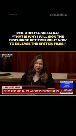 The 218th signature demanding the release of the Epstein files. | COURIER