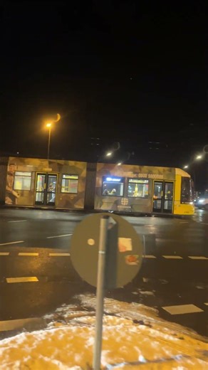 Tram Crossing an Intersection in Berlin, Germany 🚋