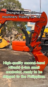 High quality, low working hours: two used Hitachi 5.5-ton excavators, ready to be shipped to the Philippines.#used #hitachi #quality #supplier #excavator | Cici Shanghai Zwd Mao | Facebook