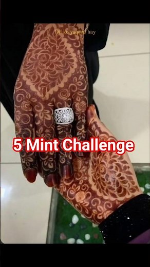 😱 5 Minute Mehendi Challenge\\! | Full Hand Simple Design for Beginners | New