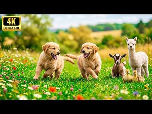 Tiny Cute Baby Animals in 4K UHD – Fluffy Little Friends Enjoying Magical Spring Meadows 🌼🐾