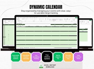 Project Calendar – Excel Template | Daily & Monthly Job Scheduler | Editable Contractor Spreadsheet - Etsy Australia